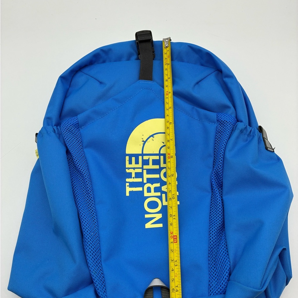 The North Face Bright Blue Backpack with Yellow Logo - Picture 7 of 8